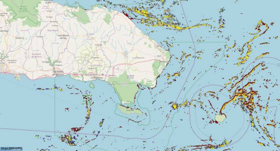 도미니카공화국 환경부의 푸히베 엔리케 박사가 모자반 대발생에 대해 설명하고 있다. 천권필 기자