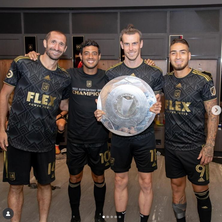 미국 MLS LAFC에서도 우승을 이뤄낸 베일. [사진 베일 SNS]