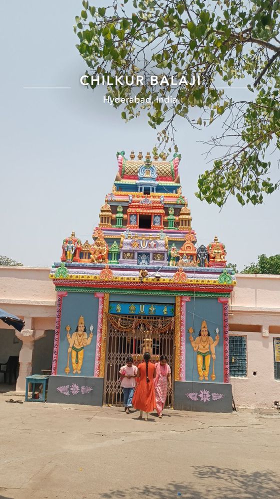지난 5월 촬영된 인도 남부 텔랑가나 주의 하이데라바드에 위치한 ‘칠쿠르 발라지’ 사원 모습. 일명 ‘비자 잘 나오는 사원’으로 불린다. 사진 엑스(X)