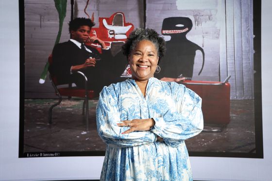 장 미셀 바스키아의 여동생 제닌 에리보가 22일 오전 서울 동대문 DDP에서 중앙일보와 인터뷰를 했다. 제닌은 바스키아의 특별전 ‘장 미셀 바스키아 과거와 미래를 잇는 상징적 기호들’ 전시에 맞춰 한국을 방문했다. 전민규 기자