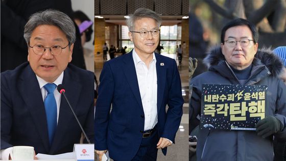 강기정 광주광역시장(左), 민형배 더불어민주당 의원(中), 문인 광주북구청장(右). 뉴스1, 페이스북 캡처