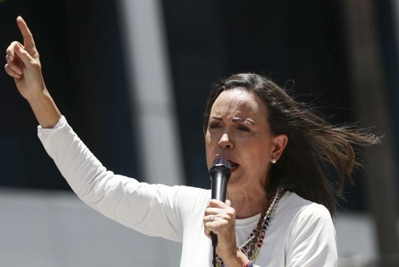 2025년 노벨평화상 영예를 안은 베네수엘라 야권 지도자 마리아 코리나 마차도. EPA=연합뉴스