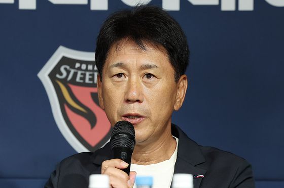 포항과 계약을 연장한 박태하 감독. 뉴스1