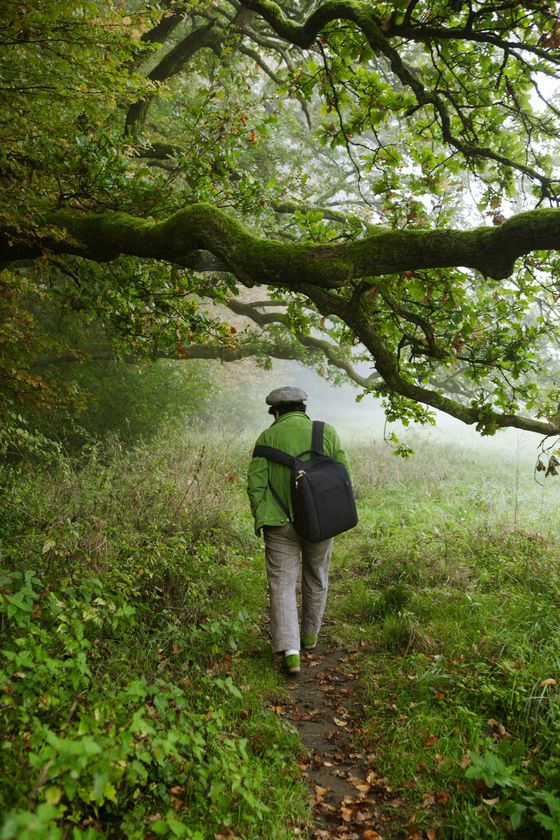 독일 미헬슈타트 숲길의 노은님. 절친했던 사진가 구본창이 찍었다. 사진 노은님 아카이브