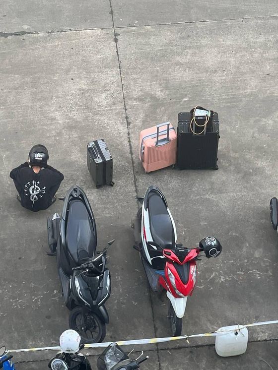 한 텔레그램 채널에 지난 13일 ‘캄보디아 시아누크빌 대탈출’이라는 설명과 함께 게시된 사진. 사진 텔레그램