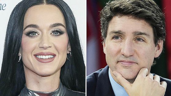 미국 팝스타 케이티 페리(왼쪽)와 쥐스탱 트뤼도 전 캐나다 총리. AP=연합뉴스