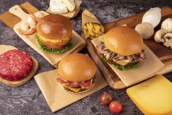 수제버거 브랜드 '프랭크버거'의 대표 메뉴. 사진=CJ프레시웨이
