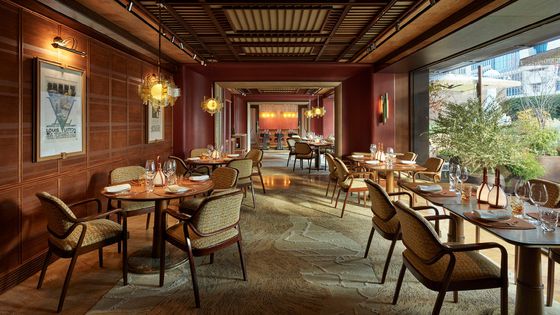 레스토랑 ‘제이피 앳 루이 비통’의 내부 전경. 사진 루이 비통