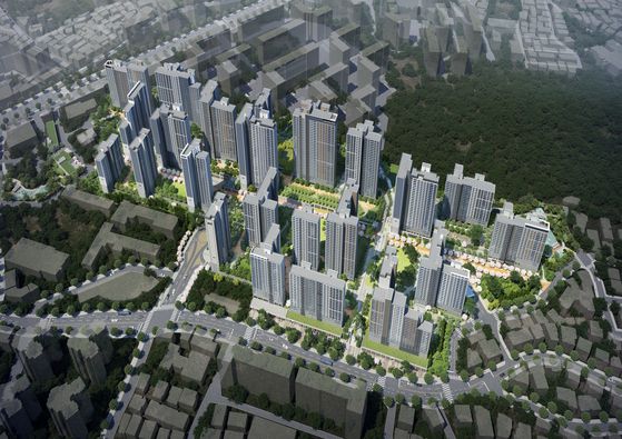 불광동 238번지 일대에도 북한산을 조망할 수 있는 2425세대 대단지 아파트를 공급한다. [사진 서울시]