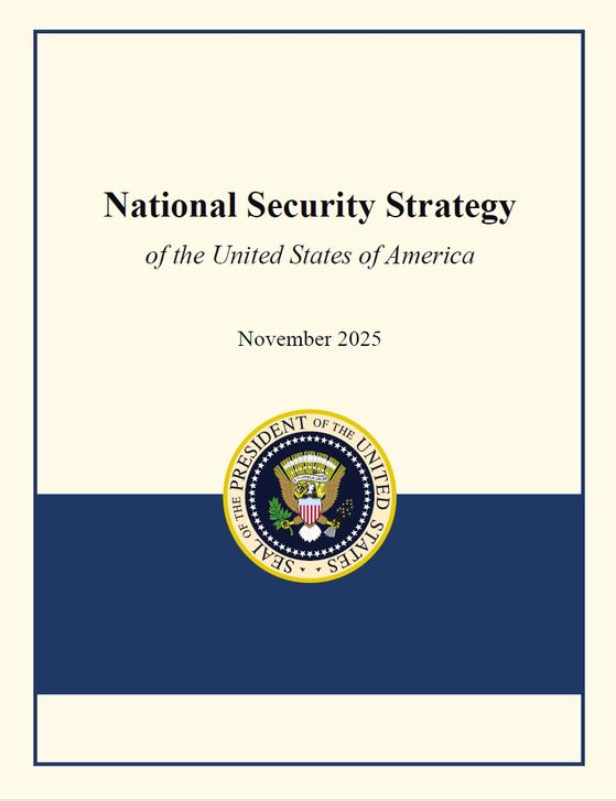 미국 백악관이 4일(현지시간) 홈페이지를 통해 공개한 ‘국가안보전략’(NSS) 앞 표지. 사진 백악관 홈페이지 캡처