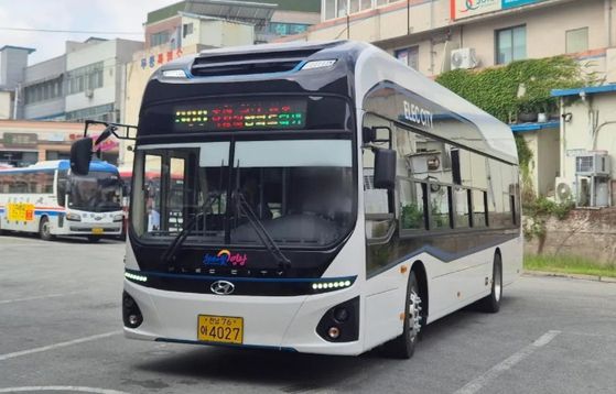 현대차 전기버스 '일렉시티'. 사진 대중교통커뮤니티 'SBM'