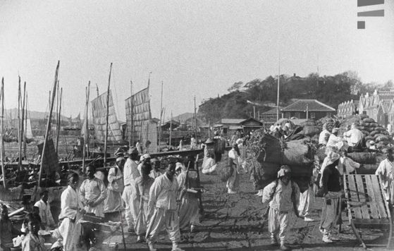 1909년 촬영된 인천 개항장의 모습. 한국영상자료원