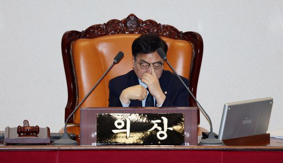 국민의힘 소속 주호영 국회부의장. 연합뉴스