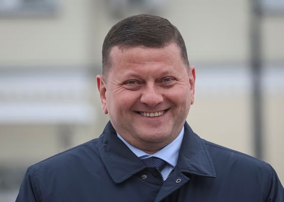 지난 2월 5일(현지시간) 우크라이나 키이우에서 포착된 우크라이나 주영 대사 발레리 잘루즈니. 로이터=연합뉴스