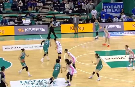 하나은행 여자농구단 경기. [사진 하나은행 여자농구단 인스타그램]