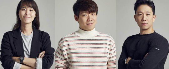 왼쪽부터 카카오M 권성민PD, 박진경CP, 문상돈PD