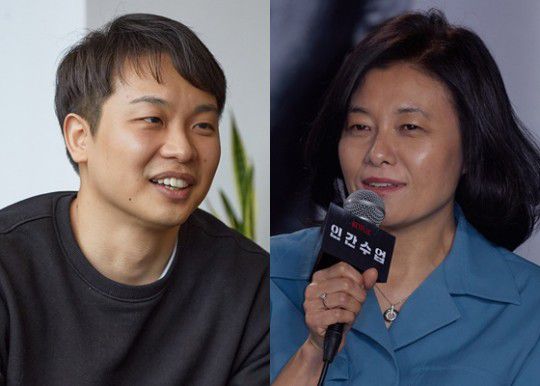 진한새 작가(왼), 스튜디오 329 윤신애 대표. 사진제공I넷플릭스