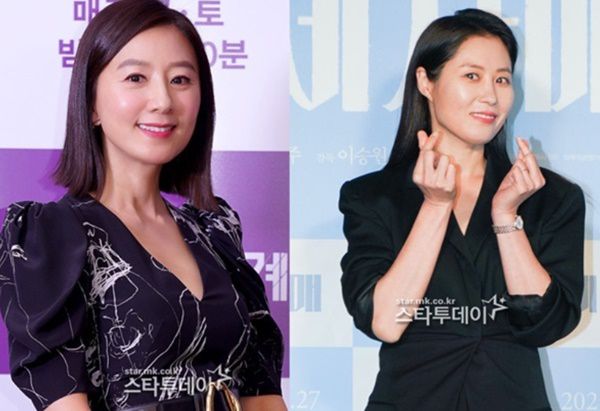 김희애, 문소리. 사진｜스타투데이DB