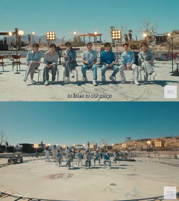 방탄소년단 '프루프' 컴백 라이브. 사진｜유튜브 '방탄TV' 생방송 영상 캡처