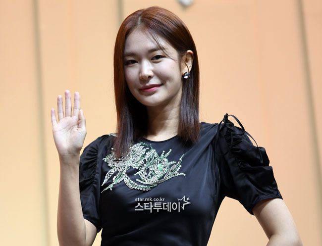 '블랙의 신부' 제작발표회에 참석한 정유진. 사진| 유용석 기자