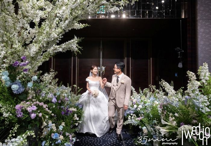 김준호, 김지민 커플. 사진ㅣ(주)아이패밀리에스씨(아이웨딩)