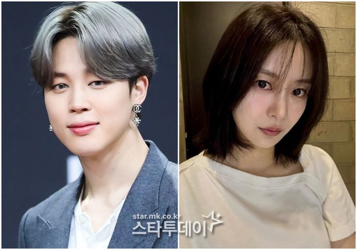 BTS 지민, 송다은. 사진l스타투데이DB, 송다은 SNS 캡처