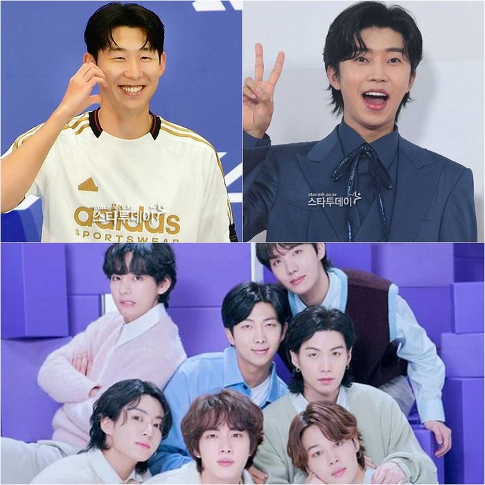 손흥민, 임영웅, BTS(왼쪽 위부터 시계방향). 사진|스타투데이, 빅히트뮤직