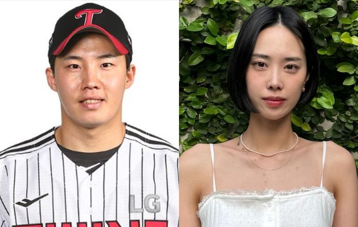 임찬규, 손새은. 사진|LG 트윈스 공식 홈페이지, 손새은 SNS
