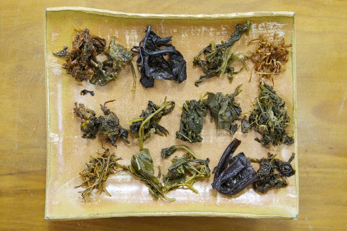 삼지내마을에서 먹은 나물 반찬