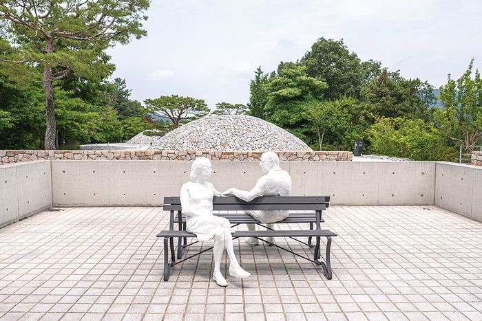 스톤 가든의 전시물들