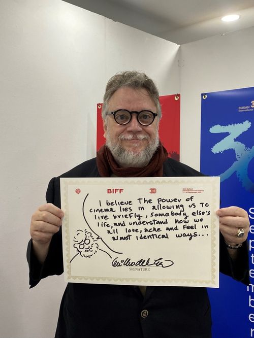 부산국제영화제를 찾았던 기예르모 델 토로(사진 부산국제영화제)