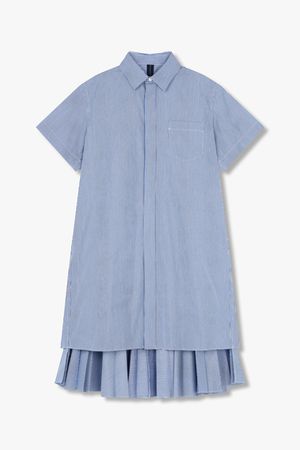 사카이 코튼 포플린 셔츠 드레스