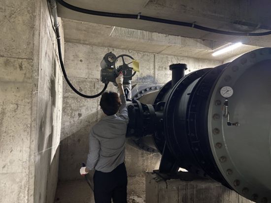 중화빗물펌프장 토출밸브 점검