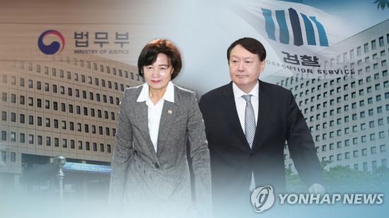 추미애 법무장관(좌)과 윤석열 검찰총장(우) [이미지출처=연합뉴스]