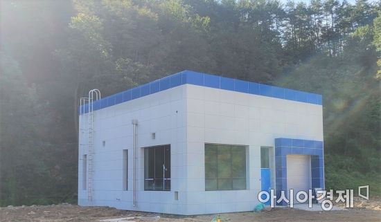 올해 설치된 하당마을 하수도처리장 모습.