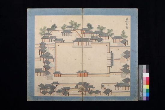 경진년 연행도첩 심양관구지도