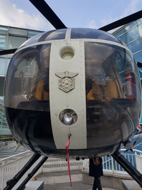 한국 최초의 소방 헬기 '까치 2호'