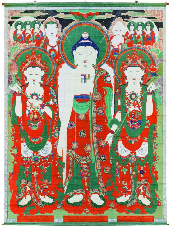 고성 옥천사 영산회 괘불도