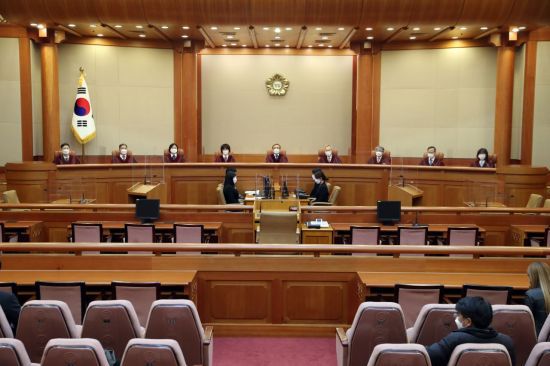 헌법재판소 대심판정. [이미지출처=연합뉴스]