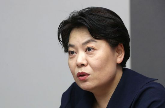 국민의힘 대권주자인 윤희숙 의원이 최근 국회 의원회관 사무실에서 연합뉴스와 인터뷰하고 있다.