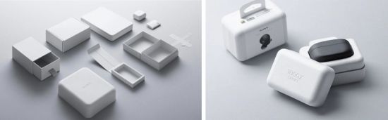 소니의 ‘Original Blended Material’로 제작된 포장재. 사진제공 = 소니