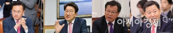 국민의힘 강원지역구 국회의원 (사진 왼쪽부터 유상범·권성동·이양수·이철규 의원) [아시아경제 DB]
