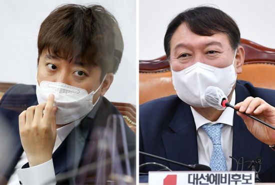 이준석 국민의힘 대표, 윤석열 전 검찰총장