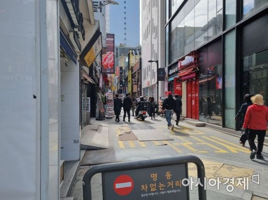 18일 명동의 한 거리. 사진=김소영 기자 sozero815@asiae.co.kr