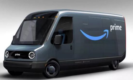 리비안이 생산하기로 한 미국 전자상거래 대기업 '아마존'의 택배 배달용 봉고차. / 사진=아마존