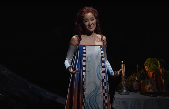 소프라노 박혜상이 오페라 마술 피리 드레스 리허설에서 열창하고 있다.[메트로폴리탄 오페라 유튜브 캡처]