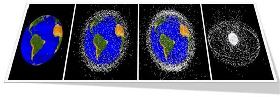 ▲지구를 둘러싼 공간에 우주쓰레기가 갈수록 증가하고 있다.[사진제공=NASA]