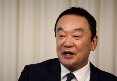 구자철 한국프로골프협회(KPGA) 회장이 14일 열린 기자간담회에서 현안을 설명하고 있다.[사진제공=KPGA]