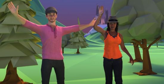 메타버스 플랫폼 디센트럴랜드 게임 화면. [이미지출처=디센트럴랜드 유튜브]