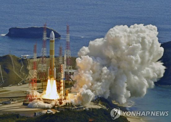 2단 엔진이 점화되지 않아 실패한 일본의 차세대 발사체 H3 로켓 [이미지출처=연합뉴스]